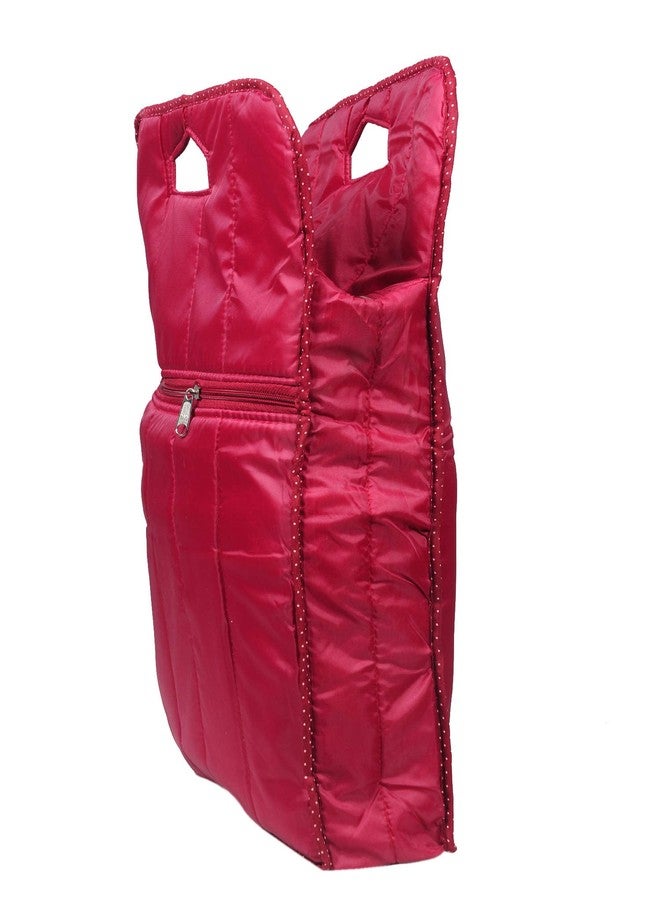 SuneshCreation Multipurpose Bag in Soft Parachute Material Shopping Bag/Picnic Bag/Grocery Bag/Storage Bag (Maroon) - Image 1